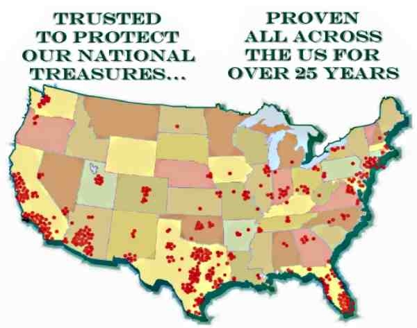 nationwide service area with regional offices